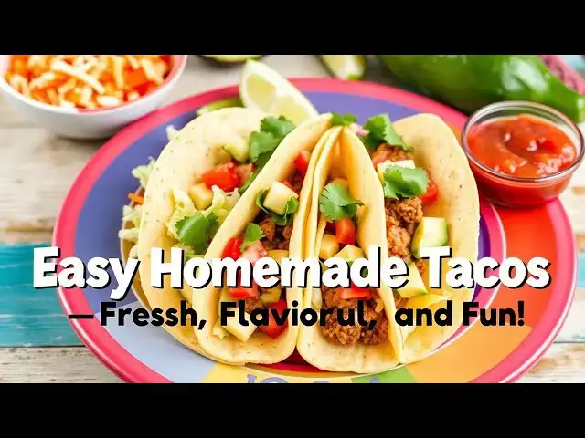 'Video thumbnail for 🌮 “Easy Homemade Tacos — Fresh, Flavorful, and Fun!”'
