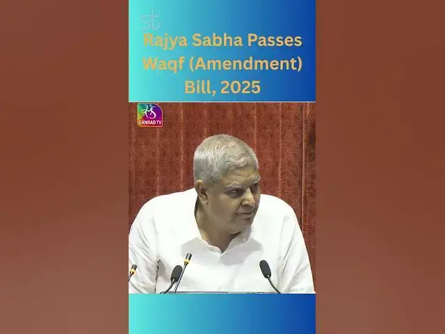'Video thumbnail for Parliament Passes Waqf (Amendment) Bill, 2025'
