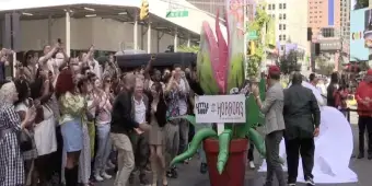 'Video thumbnail for Video: LITTLE SHOP OF HORRORS Takes Over Times Square'