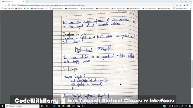 'Video thumbnail for Java Tutorial_ Abstract Classes Vs Interfaces'