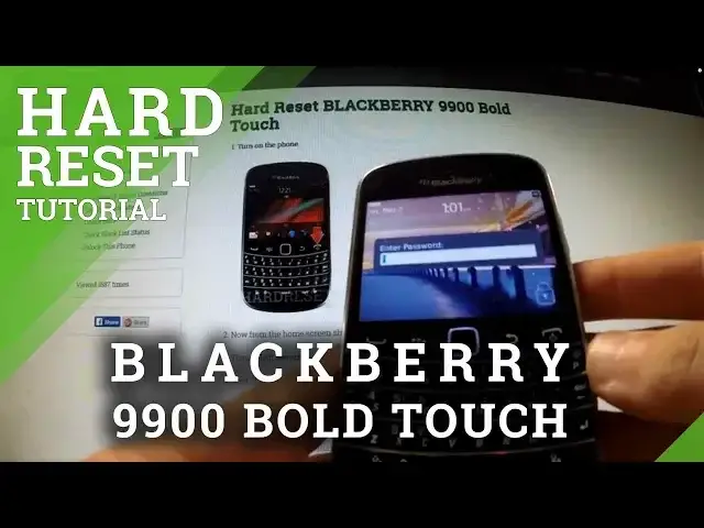 'Video thumbnail for Hard Reset Blackberry 9900 Bold Touch - Remove Password Protection'