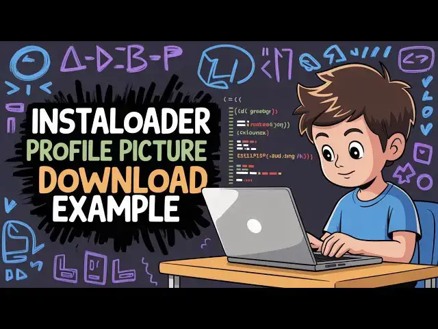 'Video thumbnail for Python Instaloader Example to Download Instagram Profile Picture of Any Username in Command Line'