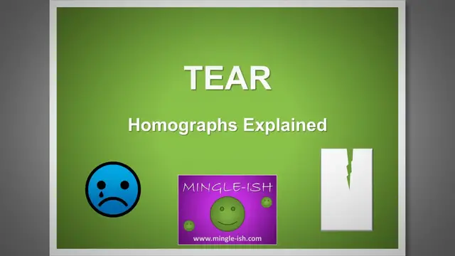 'Video thumbnail for Tear: Homographs Explained'