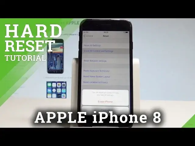 'Video thumbnail for How to Factory Reset iPhone 8 - Wipe Data / Restore iOS Defaults |HardReset.Info'