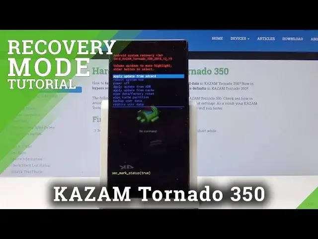 'Video thumbnail for Recovery Mode KAZAM Tornado 350 - Get Into KAZAM Recovery Menu'