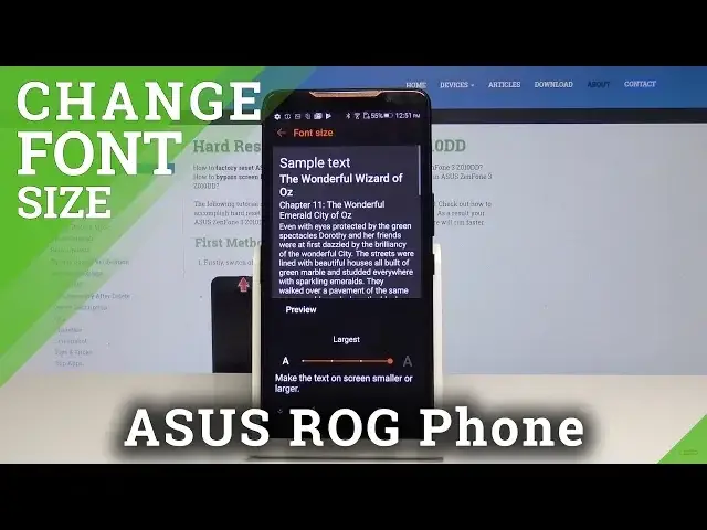 'Video thumbnail for How to Change Font Size in ASUS ROG Phone - Set Up Font Size'