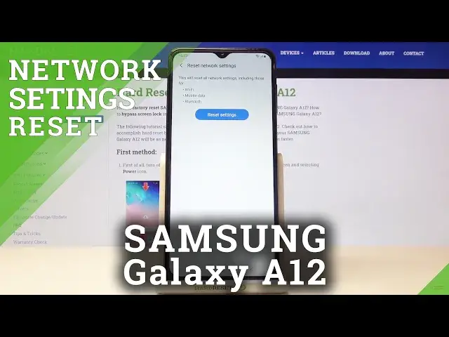 'Video thumbnail for How to Reset Network Settings in SAMSUNG Galaxy A12 – Default Network Configuration'