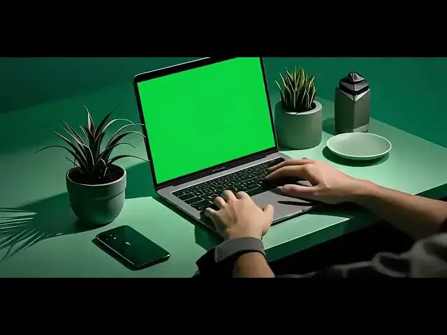 'Video thumbnail for Worker Scrolling Touchpad Green Screen Laptop at Office Workplace Close Up'