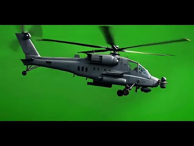 'Video thumbnail for Military Helicopter UH 60 Black Shot on Green Screen'