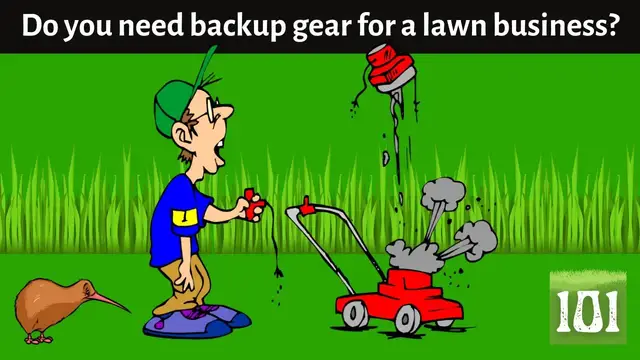 'Video thumbnail for Do you need backup equipment for your lawn mowing business'