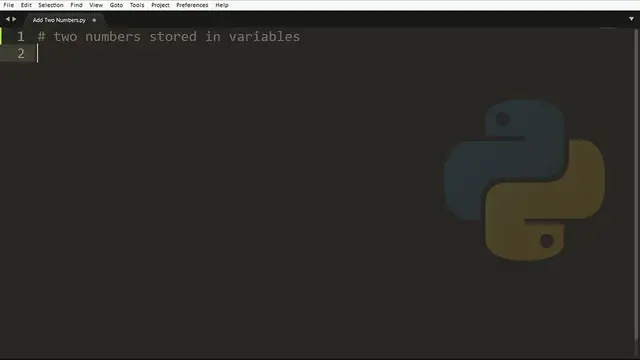 'Video thumbnail for Adding Two Numbers in Python !'
