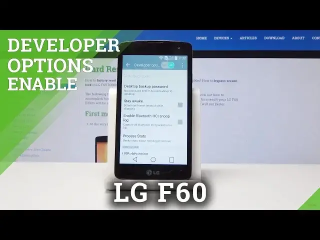 'Video thumbnail for How to Activate Developer Options in LG F60 - Developer Settings'