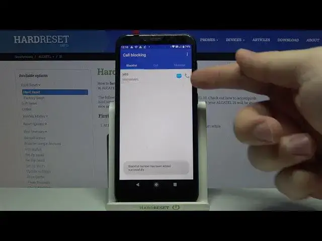 'Video thumbnail for How to Block Phone Number on ALCATEL 1S – Block Calls'