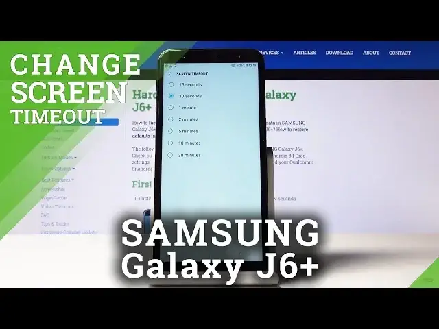 'Video thumbnail for Screen Timeout in SAMSUNG Galaxy J6+ - Sleep Time'