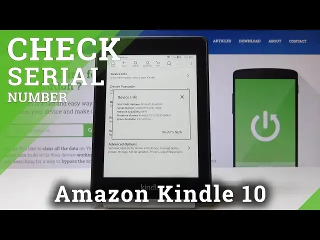 'Video thumbnail for How to Check Serial Number in Amazon Kindle 10 - Locate SN'