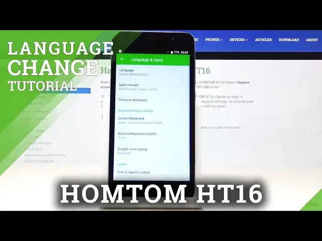 'Video thumbnail for How to Change Language in HOMTOM HT16 – Language Settings'