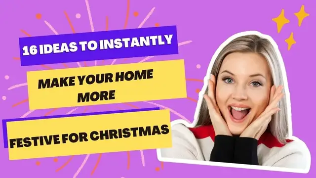 'Video thumbnail for 16 Ideas to Instantly Make Your Home More Festive for Christmas 2022 | Christmas Decor 2022'