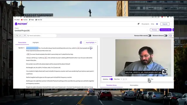 'Video thumbnail for Edit YouTube Videos with Transcript Text!  NO DOWNLOADS!  NO SOFTWARE!'