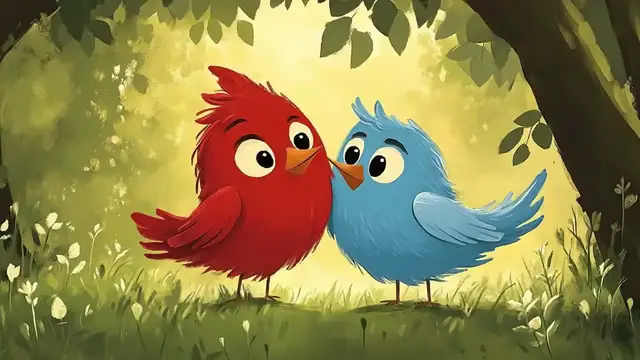 'Video thumbnail for RED_ BLUE_ and the SUPER-DUPER UGLY NEST _ Bedtime Stories for Kids _ A Fun Tale of Friendship(720P_HD)'