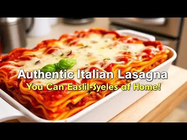 'Video thumbnail for 🍝 “Authentic Italian Lasagna You Can Easily Make at Home!”'