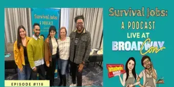 'Video thumbnail for Video: Survival Jobs Panel with Emily Bergl, Krysta Rodriguez, and Jonathan Burke'