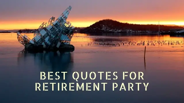 'Video thumbnail for Best Quotes for Retirement Party'