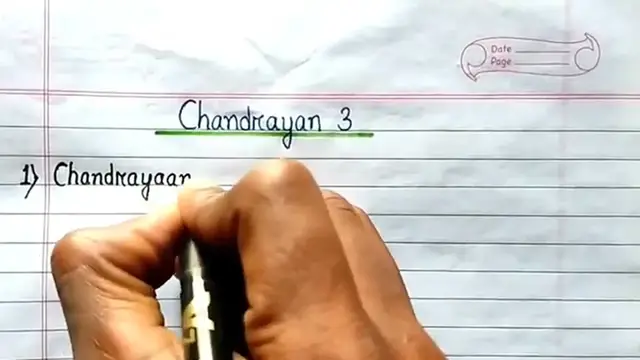 'Video thumbnail for 10 Lines on Chandrayan 3 in English ⬆︎'