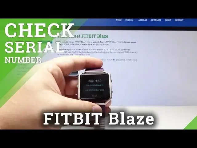 'Video thumbnail for How to Locate Serial Number in FITBIT Blaze - Check SN'