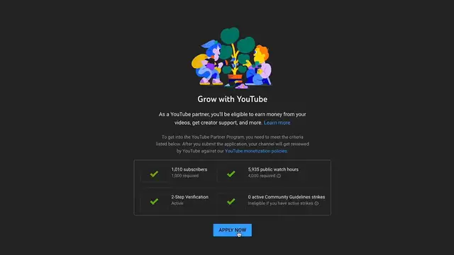 'Video thumbnail for How to Apply for the YouTube Partner Program to Monetize Your Channel'