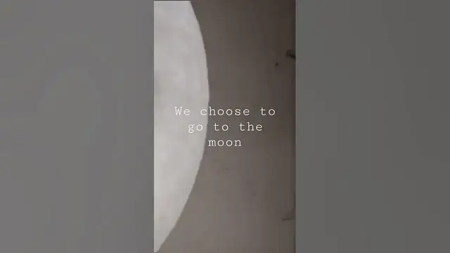 'Video thumbnail for We choose to go to the Moon'