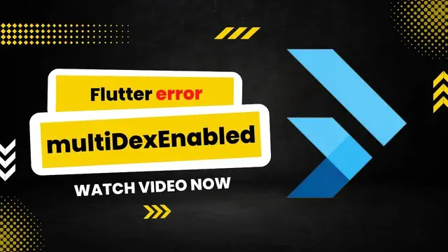 'Video thumbnail for Flutter Error! multiDexEnabled Flutter Problem?'