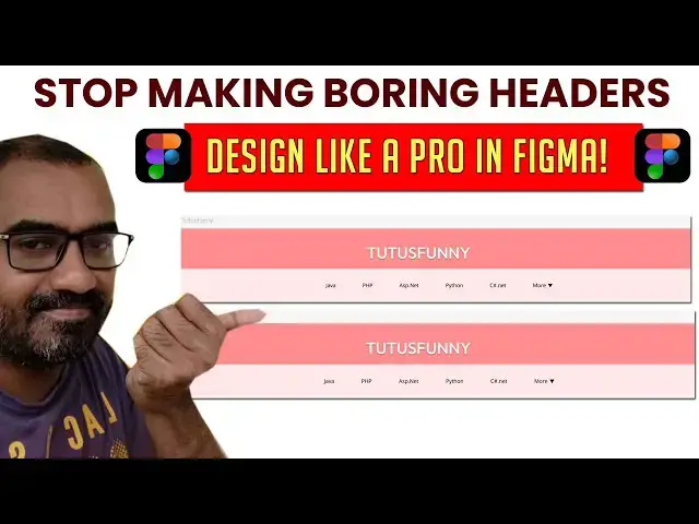 'Video thumbnail for Stop Making Boring Headers – Design Like a Pro in Figma! ||  Figma Web Design'