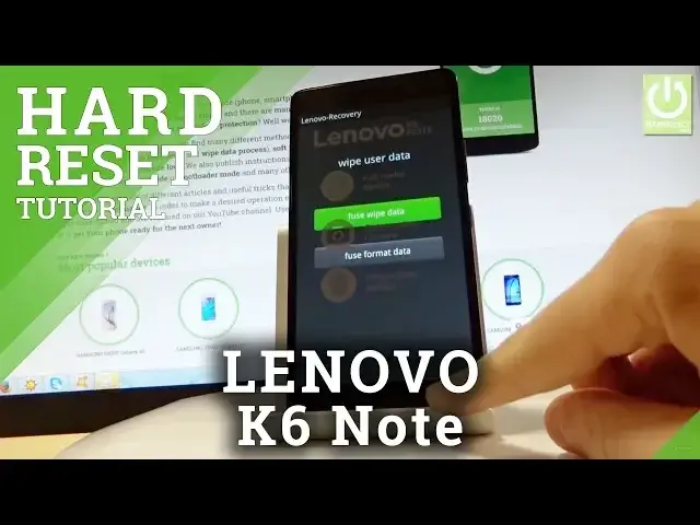'Video thumbnail for How to Hard Reset in LENOVO K6 Note - Unlock Screen / Delete Data'