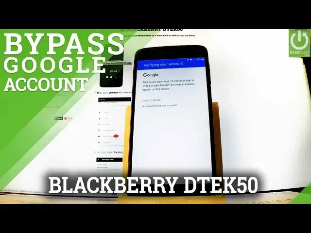 'Video thumbnail for Bypass Google Verification in BLACKBERRY DTEK50 - Skip Google Account / Remove FRP'