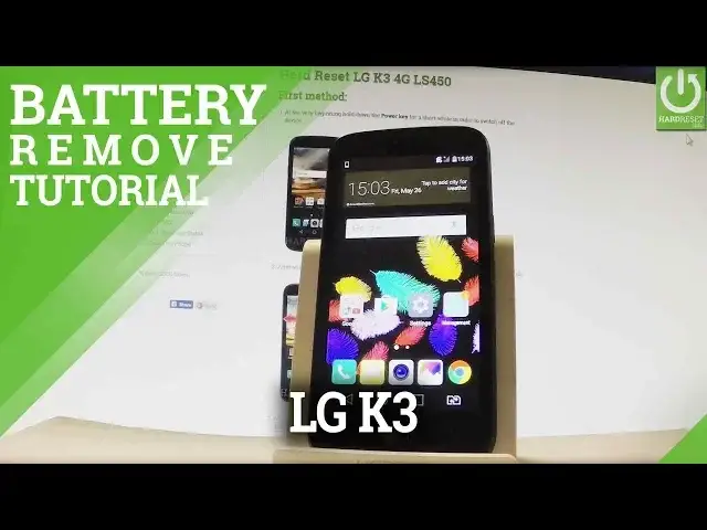 'Video thumbnail for Remove Battery in LG K3 4G LS450 - Open Back Cover / Force Restart'