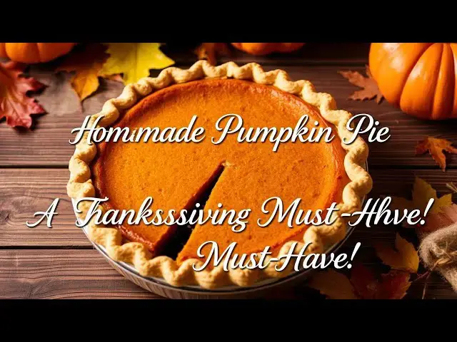 'Video thumbnail for 🎃 “Homemade Pumpkin Pie — A Thanksgiving Must-Have!”'