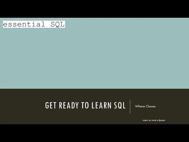 'Video thumbnail for Learning SQL Tutorial - Part 8 - Order By - Answers to Homework | Essential SQL'