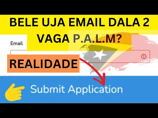 'Video thumbnail for REALIDADE - Email uja dala 2 Aplika vaga P.A.L.M'