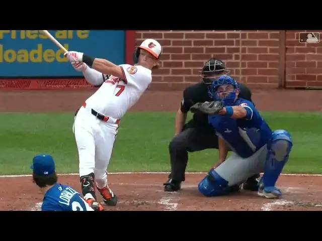 'Video thumbnail for Jackson Holliday LAUNCHES a Solo Home Run! | 3rd HR of 2025 | Baltimore Orioles | 05/04/2025'