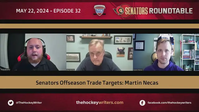 'Video thumbnail for Senators 2024 Offseason Trade Targets - Martin Necas, Carolina Hurricanes'