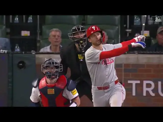 'Video thumbnail for Trea Turner CRUSHES a Solo Home Run! | 1st HR of 2025 | Philadelphia Phillies | 04/09/2025'