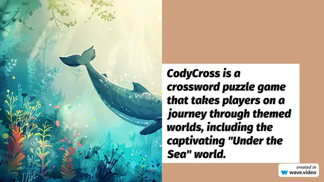 'Video thumbnail for CodyCross Under the sea answers'