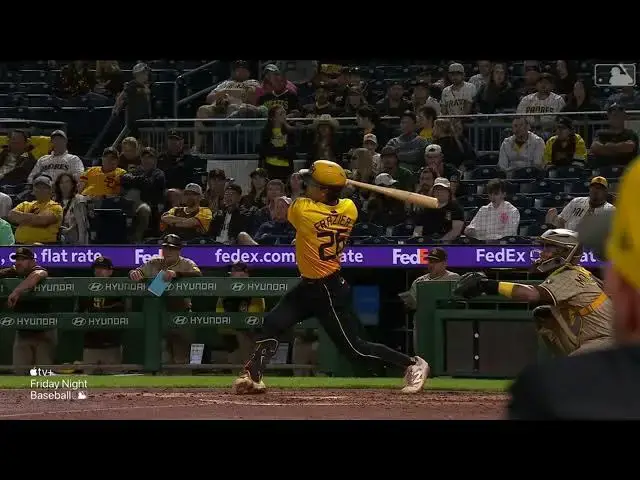 'Video thumbnail for Adam Frazier CRANKS a Solo Home Run! | 2nd HR of 2025 | Pittsburgh Pirates | 05/02/2025'