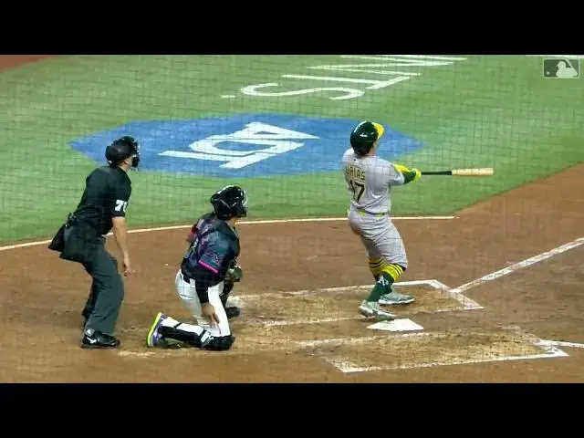 'Video thumbnail for Luis Urias SLUGS a Two-Run Home Run! | 5th HR of 2025 | Athletics | 05/03/2025'