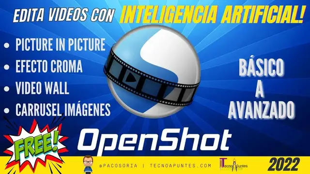 'Video thumbnail for Edición de vídeo con OpenShot 💥 BÁSICO a AVANZADO ✅ Tutorial ESPAÑOL【2022】'