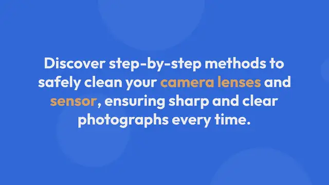 'Video thumbnail for How To Easily Clean Your Camera Lenses & Sensor'