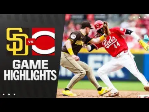 'Video thumbnail for San Diego Padres at Cincinnati Reds Full-Game Highlights! | 06/28/2025'
