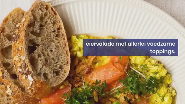 'Video thumbnail for Loaded eiersalade met avocado en gerookte zalm'