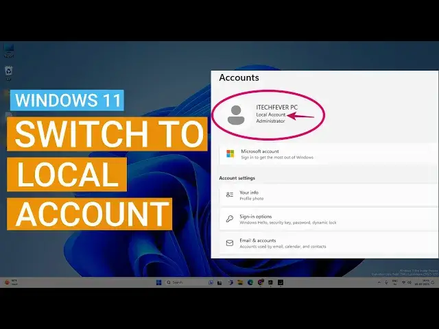 'Video thumbnail for Windows 11: Switch To Local Account from Microsoft Account'
