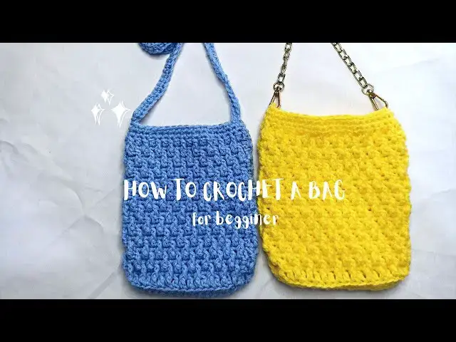 'Video thumbnail for Super Easy DIY Crochet Bag | Crochet Shoulder Bag | Crossbody Bag Tutorial | Sitn'crochet'